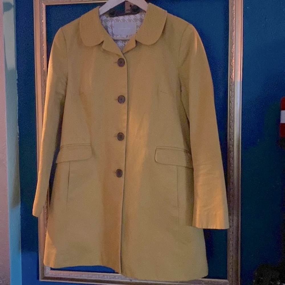 Yellow Spring Swing Coat